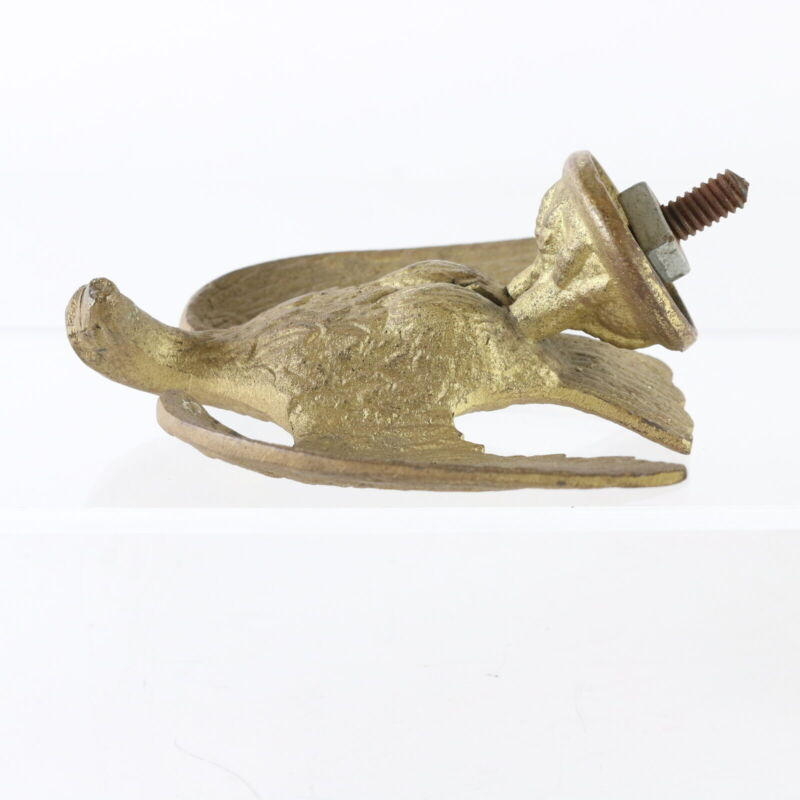 Vintage Bronze Metal Gilt Eagle Flag Pole Topper