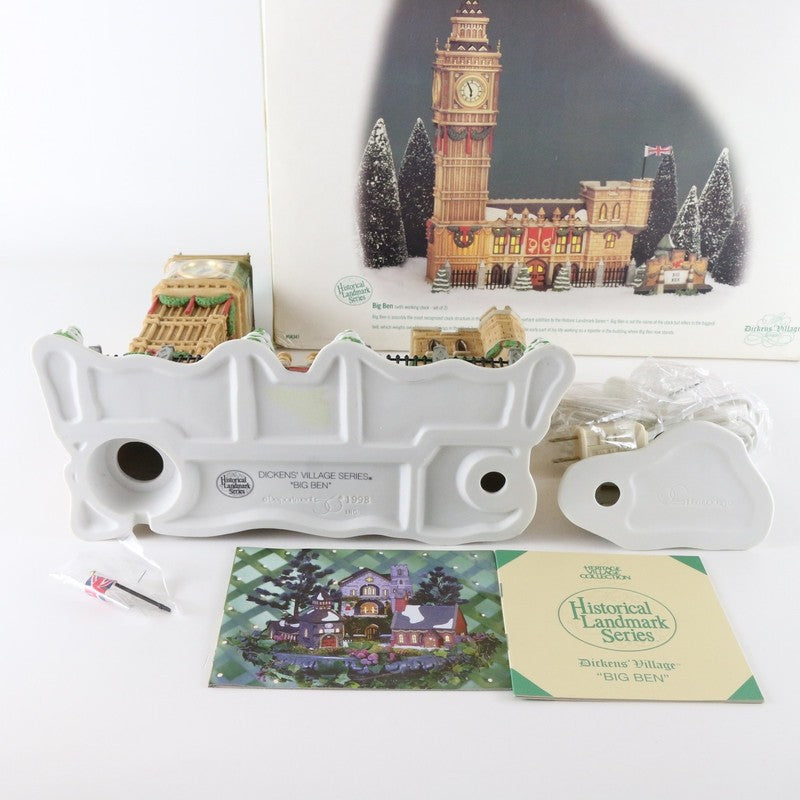 Dept 56 Dickens Village Big Ben Working Clock Christmas Landmark 58341