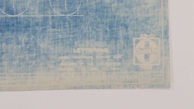 Santa Fe Steel Underframe Baggage Cars Lettering Blueprint 25-c 1318 1918 40.5"