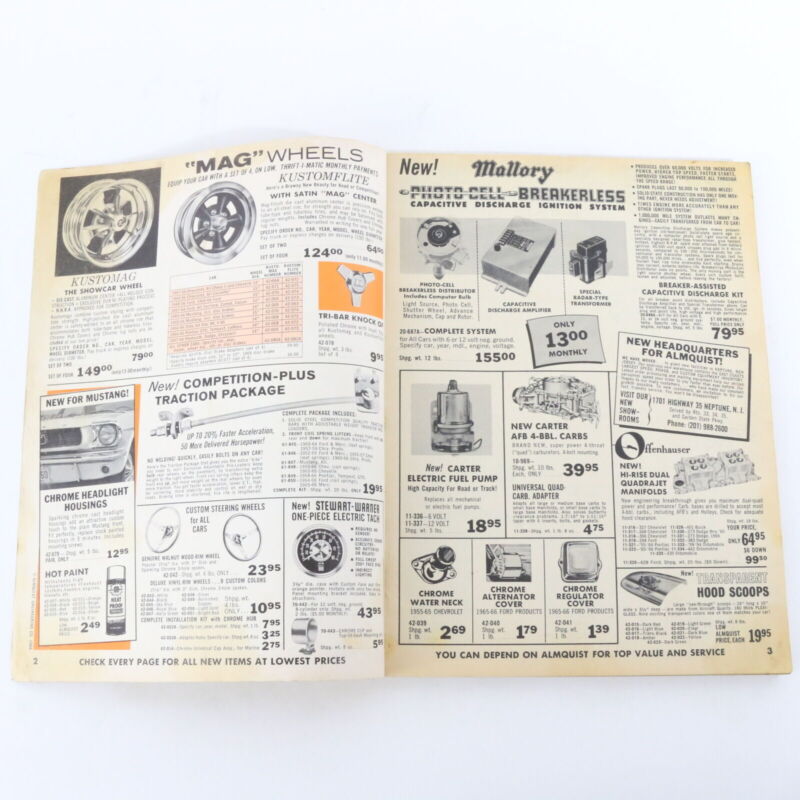 Almquist Engineering Fall Special Edition Car Part Catalog 1966