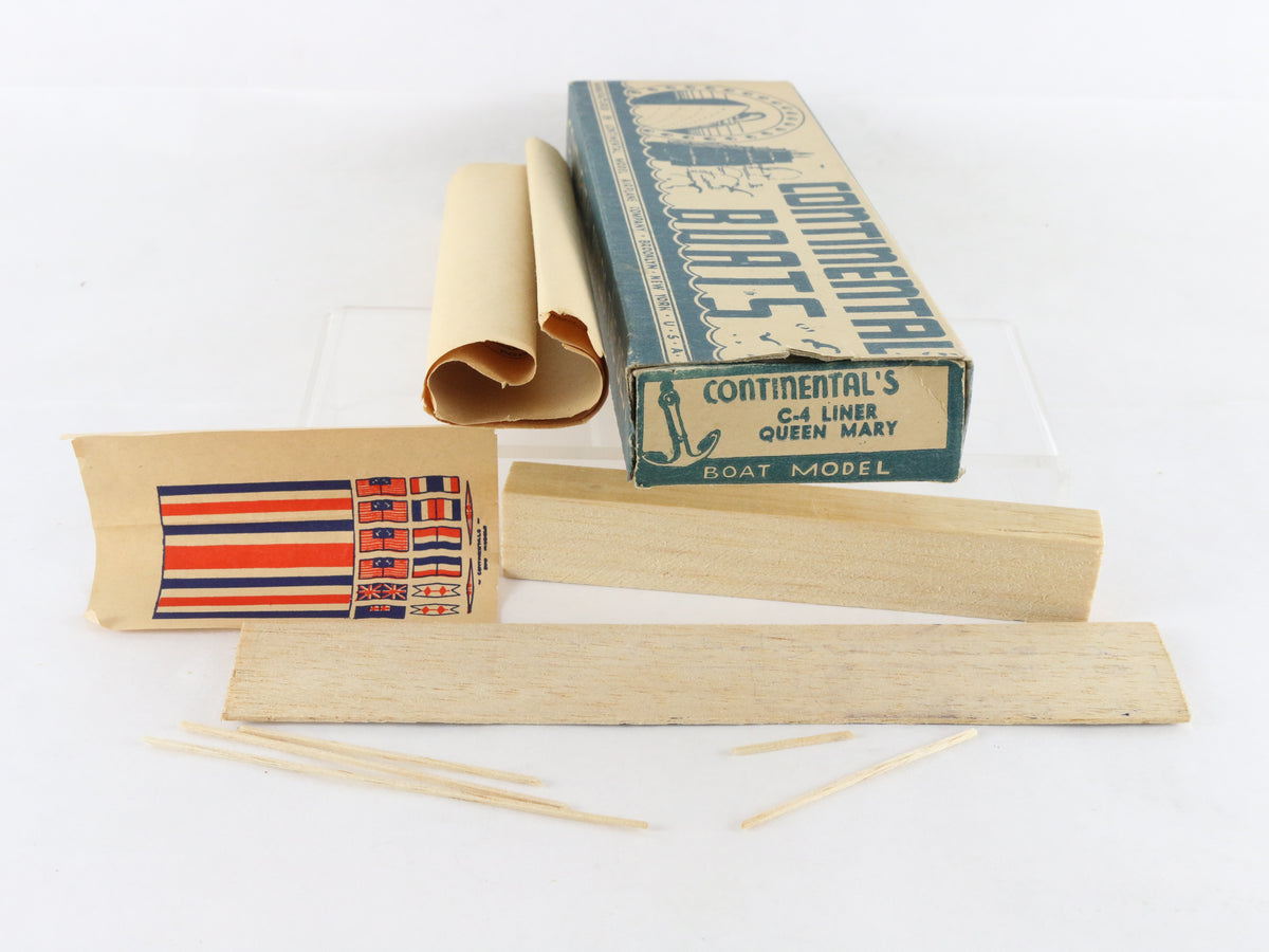 Queen Mary C-4 Liner Continental Boat Wood Model Kit