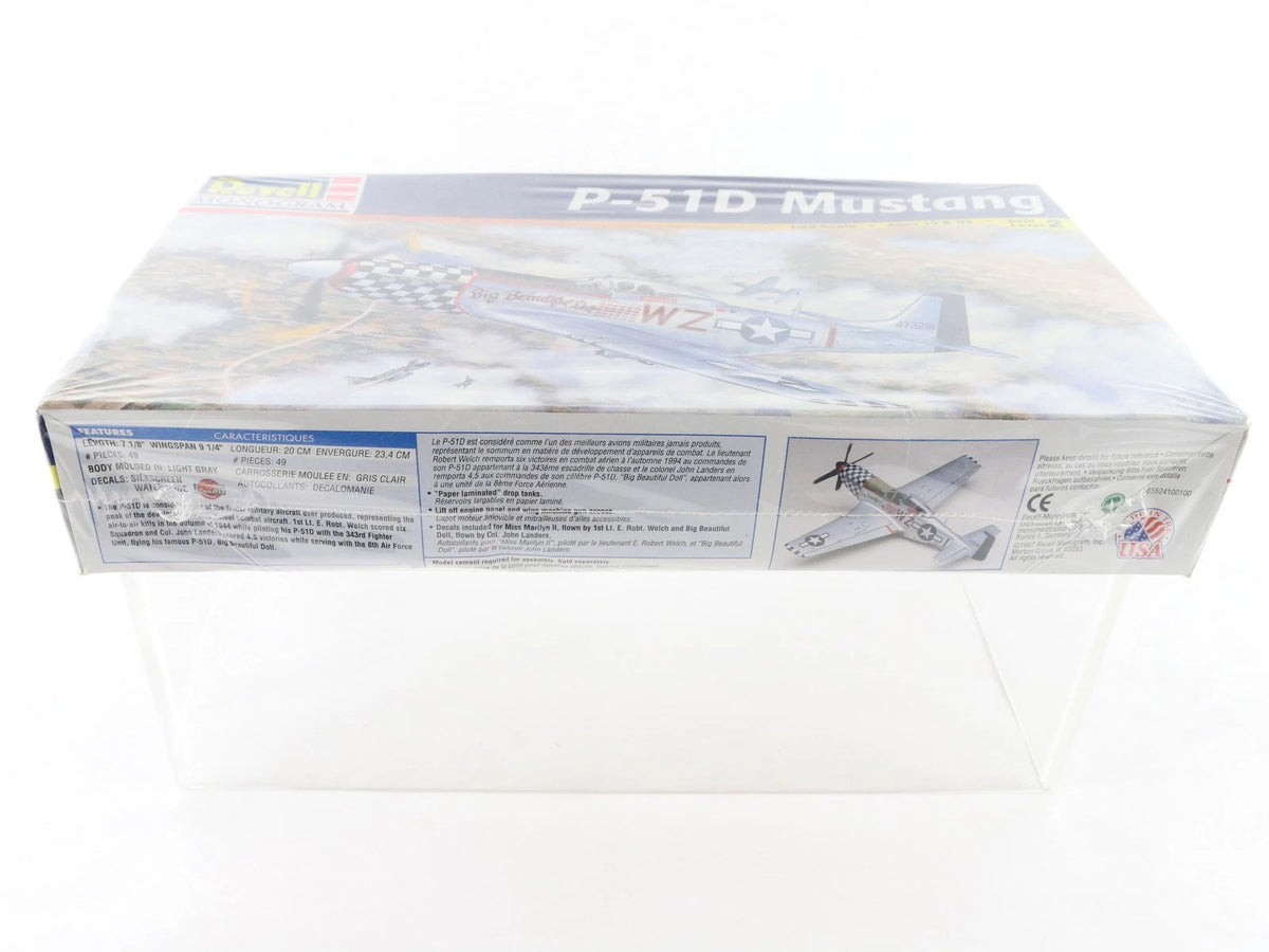 P-51D Mustang North American Revell Monogram 1:48 85-5241 Sealed Fighter Plane