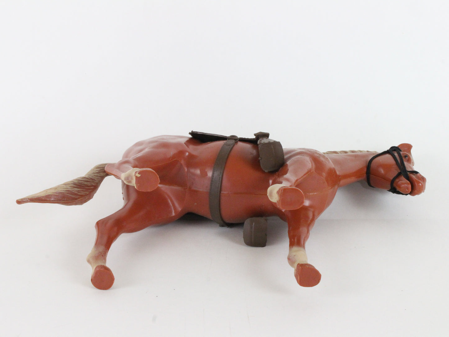 Vintage Louis Marx Johnny West Horse Sorrel Pancho W/ Saddle