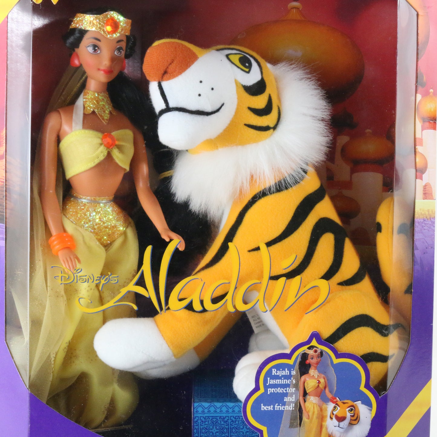 Disney's Aladdin Jasmine & Rajah Friendship Set 1993 Mattel 10587 SEALED