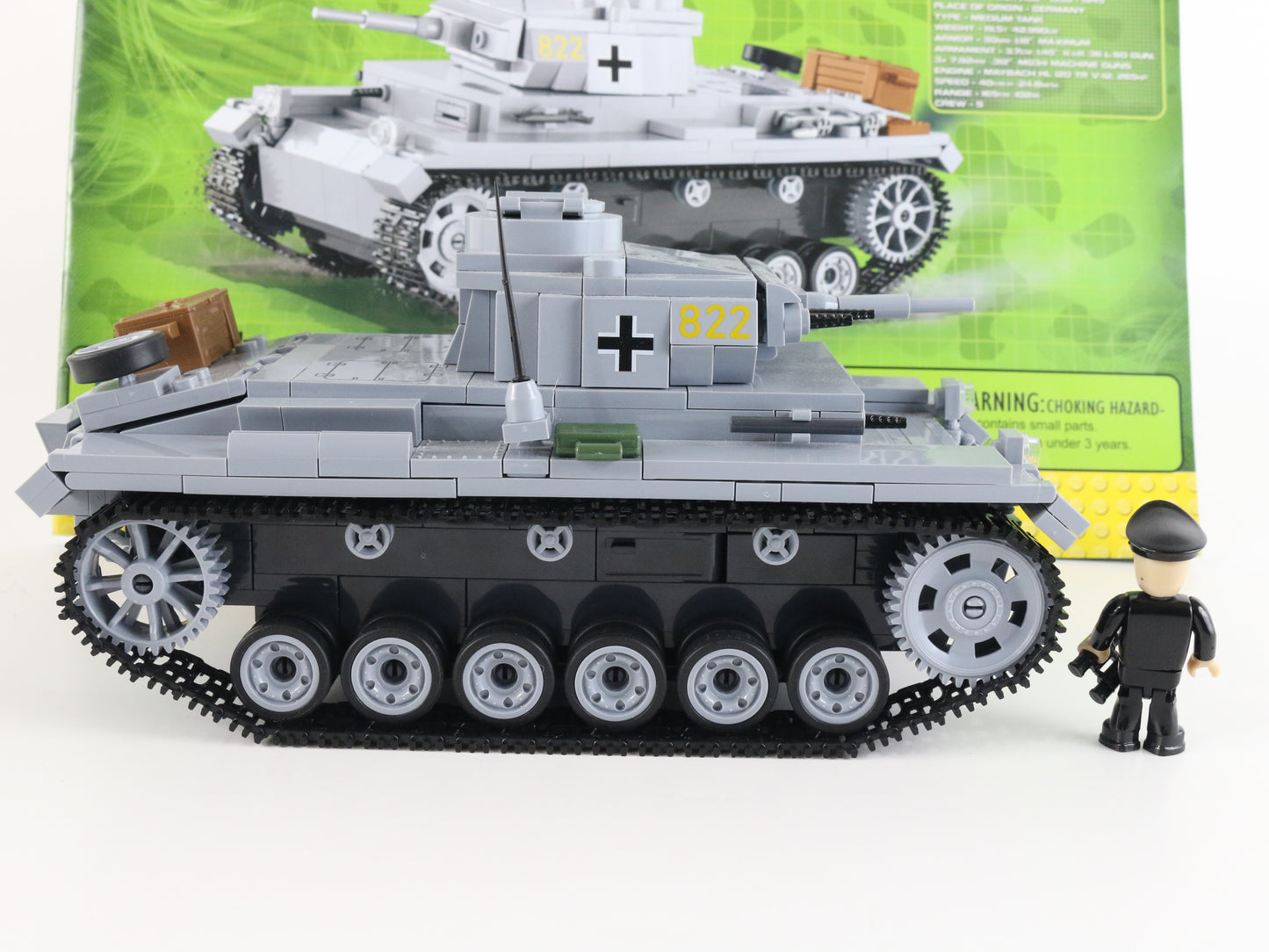 Panzer III Ausf.E WW2 German Military Tank COBI 2523 7.5"