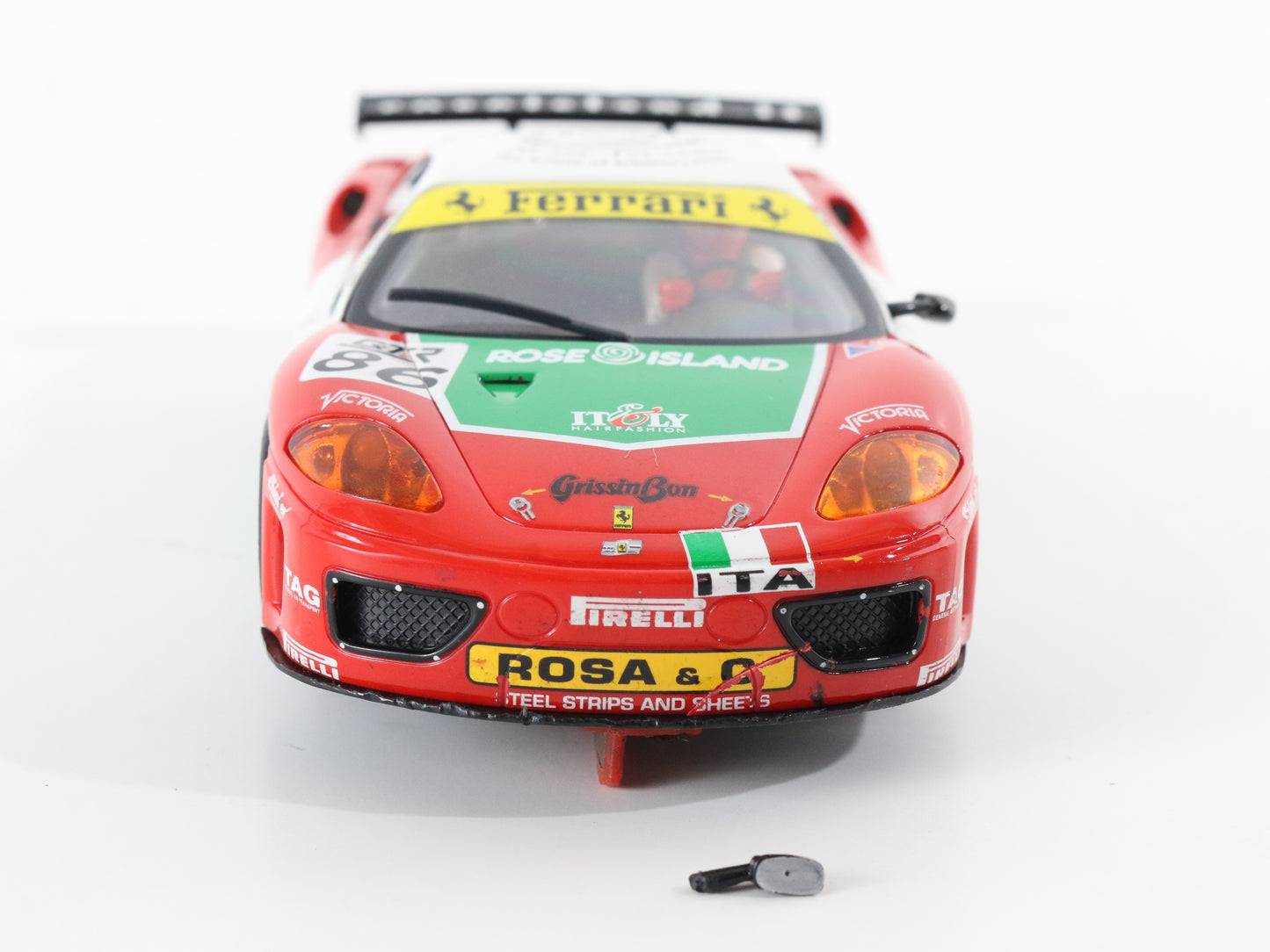 Ferrari 360 GTC #86 Rose Island SCX Digital 1:32 Slot Car