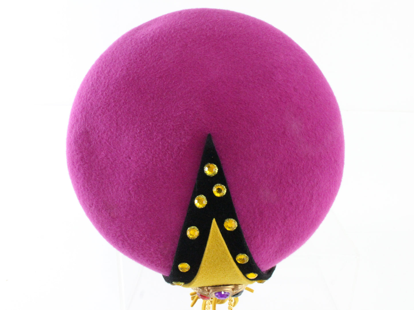 Sonni of California Ladies Boutique Fuchsia Pink Felt Hat 7 56cm