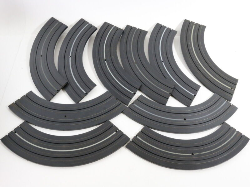 Large Lot Of 69 1/4 Section 9" Radius Curved Track Aurora HO Slot Car