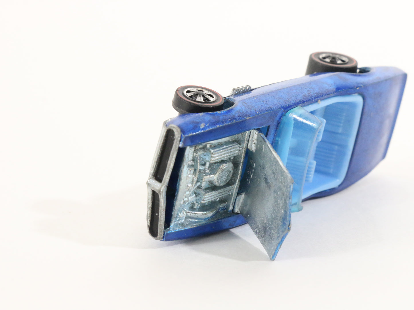 Vintage Hot Wheels Redline Custom Firebird Blue ON Blue HONG KONG 1967