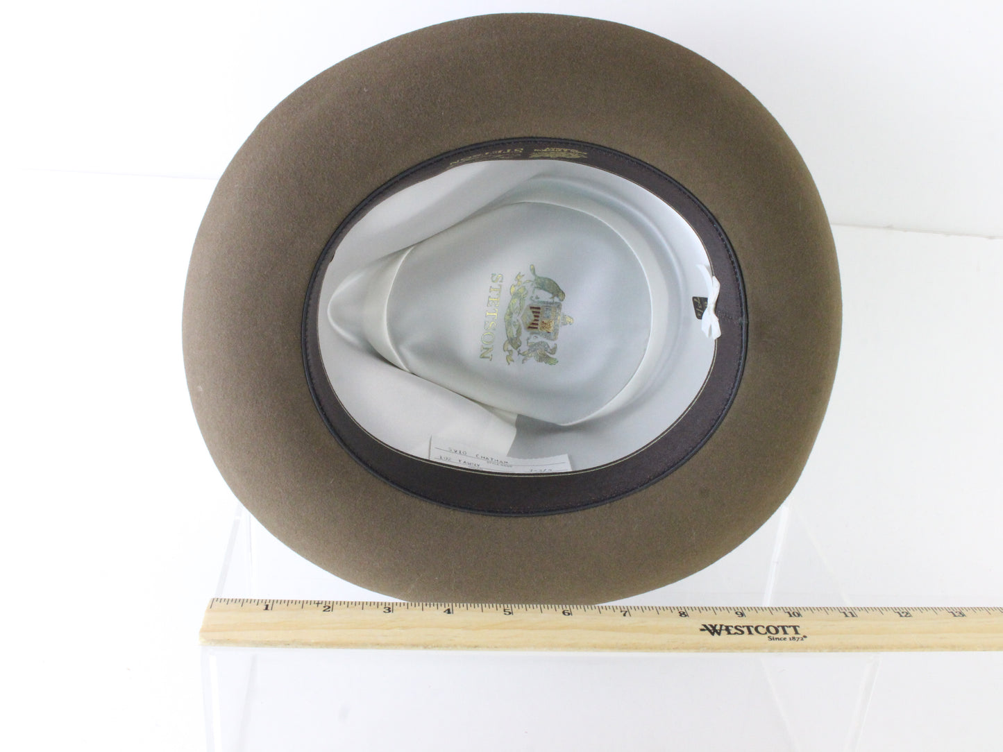 Stetson the Sovereign Mens Tawny Brown Felt Fedora W/ Feathers MULTIPLE SIZES