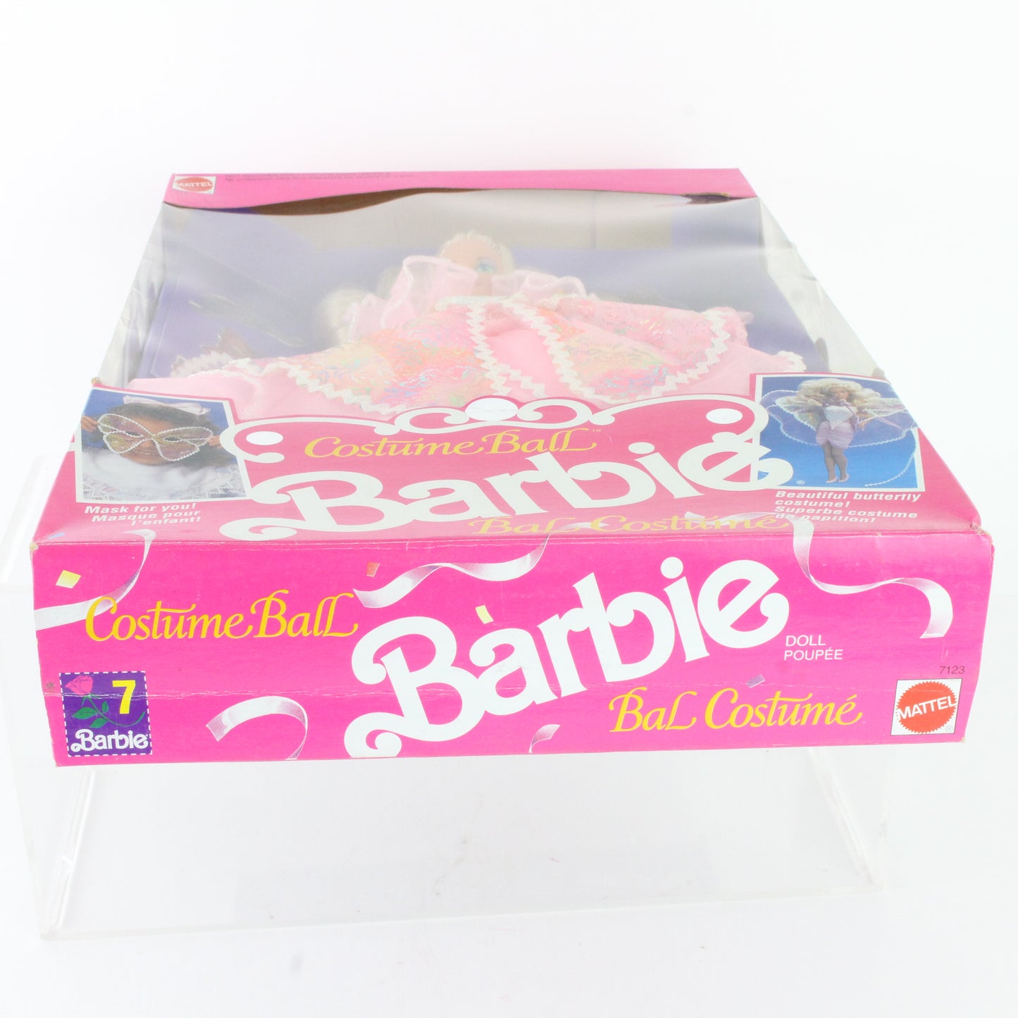 Costume Ball Barbie Blonde W/ Pink Gown Mattel 7123 Canadian Release