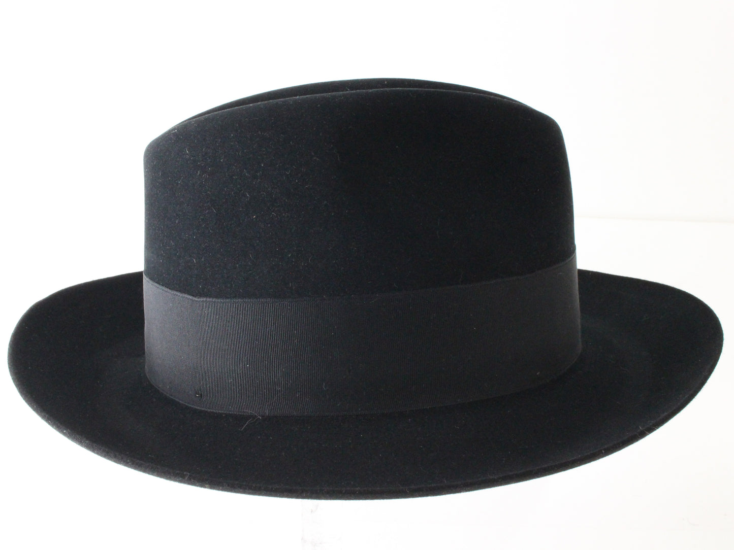 Stetson the Sovereign Mens Black Felt Fedora W/ Black Feather MULTIPLE SIZES