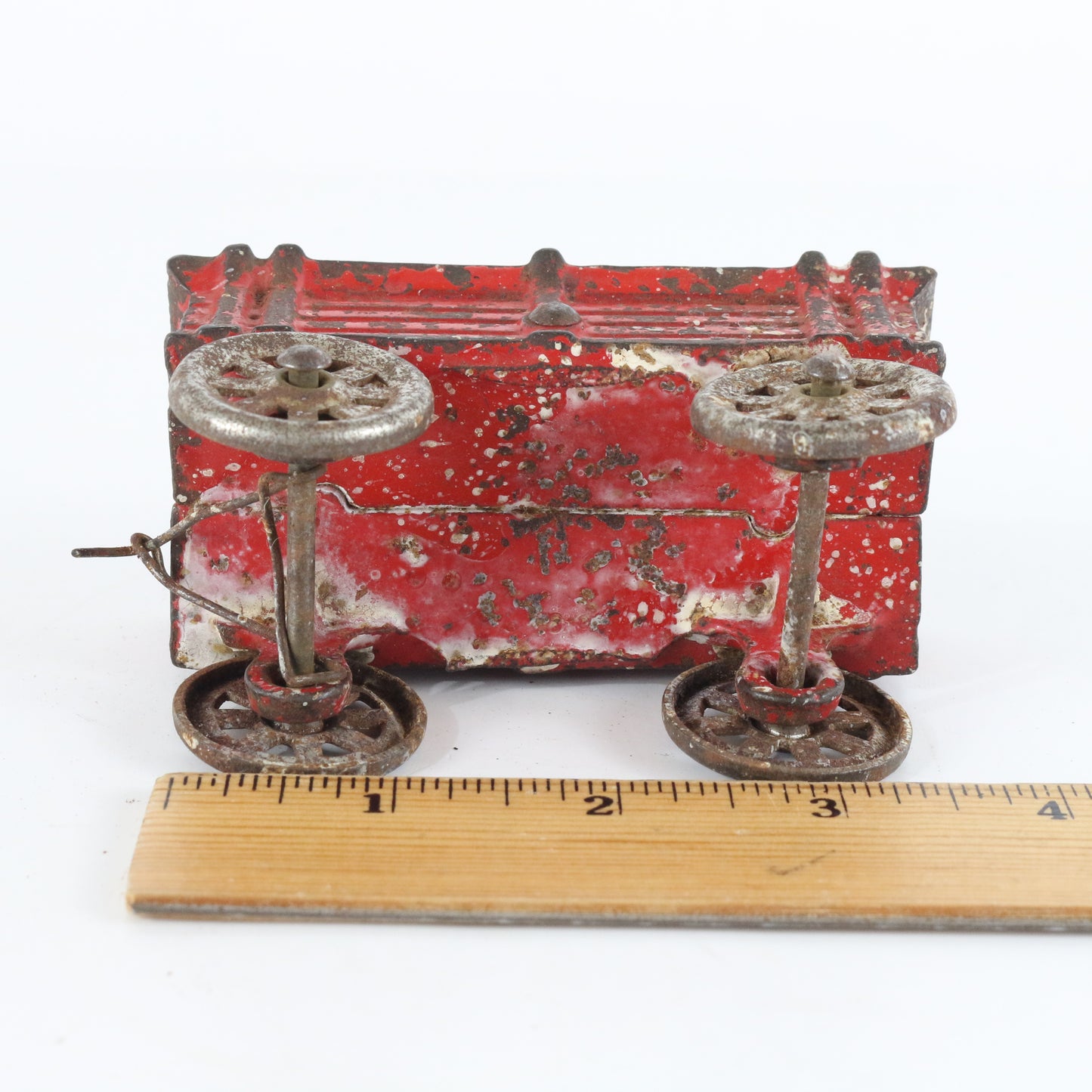 Red Cast Iron Farm Trailer Arcade? 4��� #289 Antique