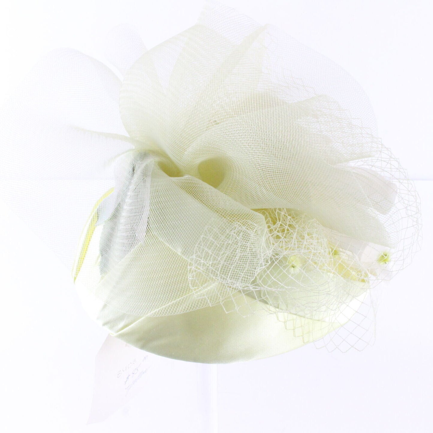 Vintage Chapeau Creations Yellow Fancy Womens Hat 6 3/8 51 cm