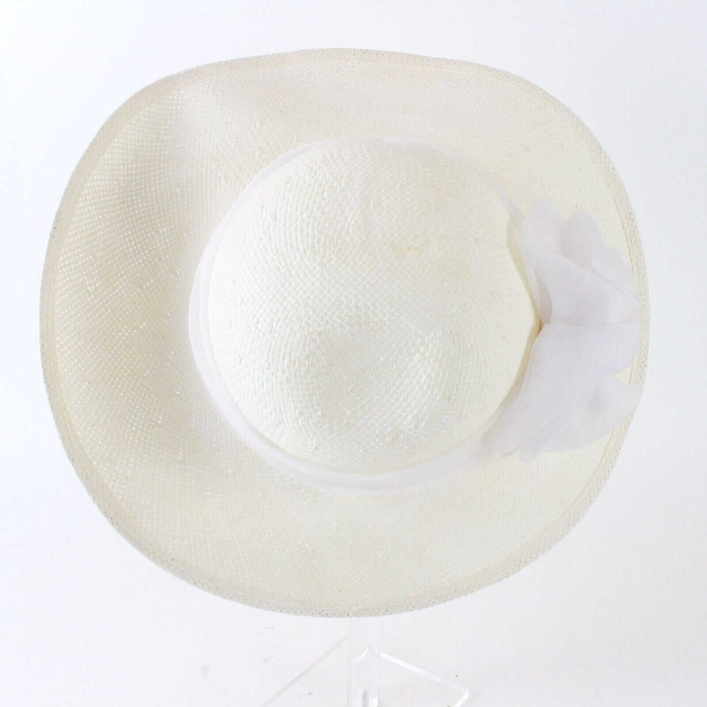 Vintage Miss Bierner Made In USA Straw Womens Hat 6 7/8 55cm