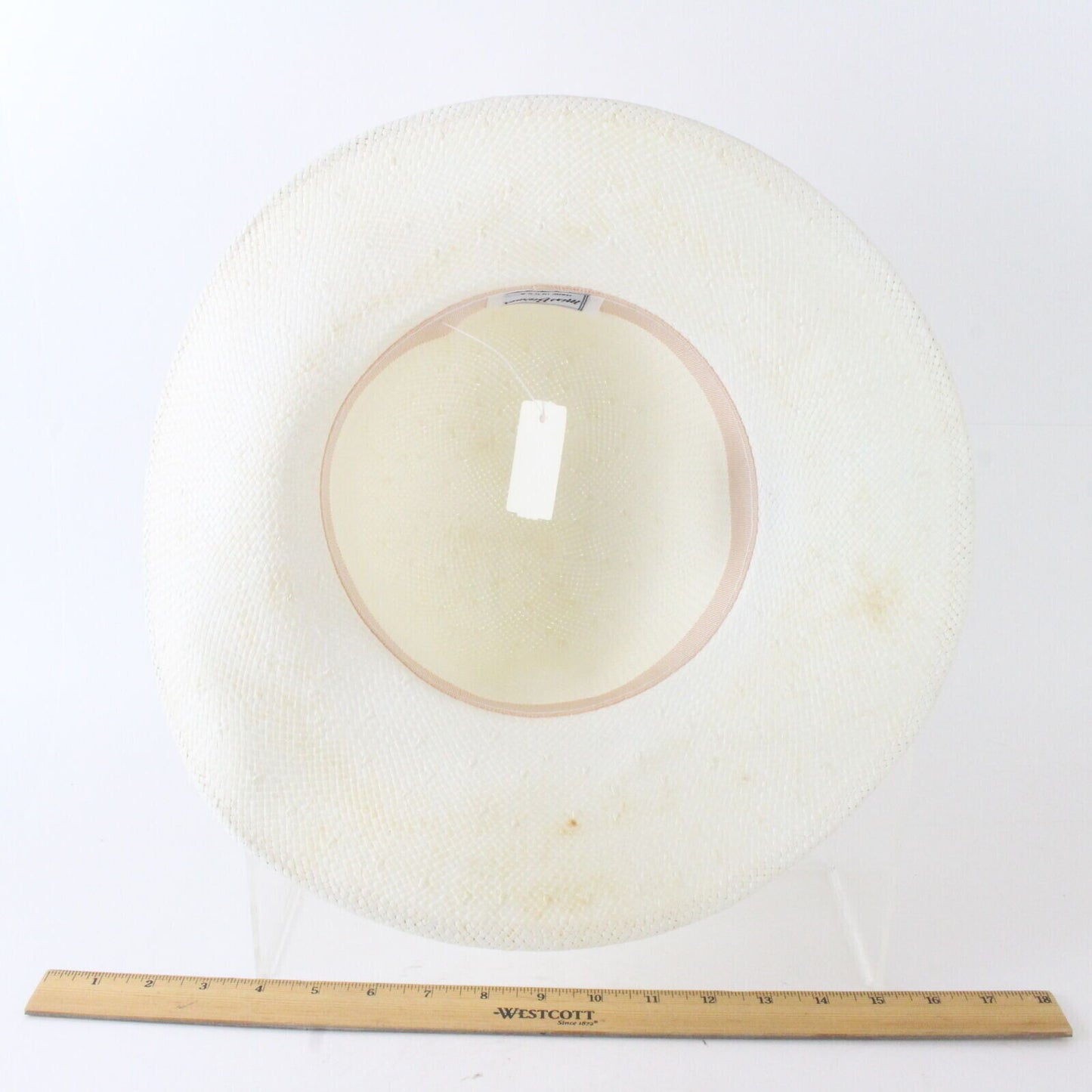 Vintage Miss Bierner Made In USA Straw Womens Hat 6 7/8 55cm