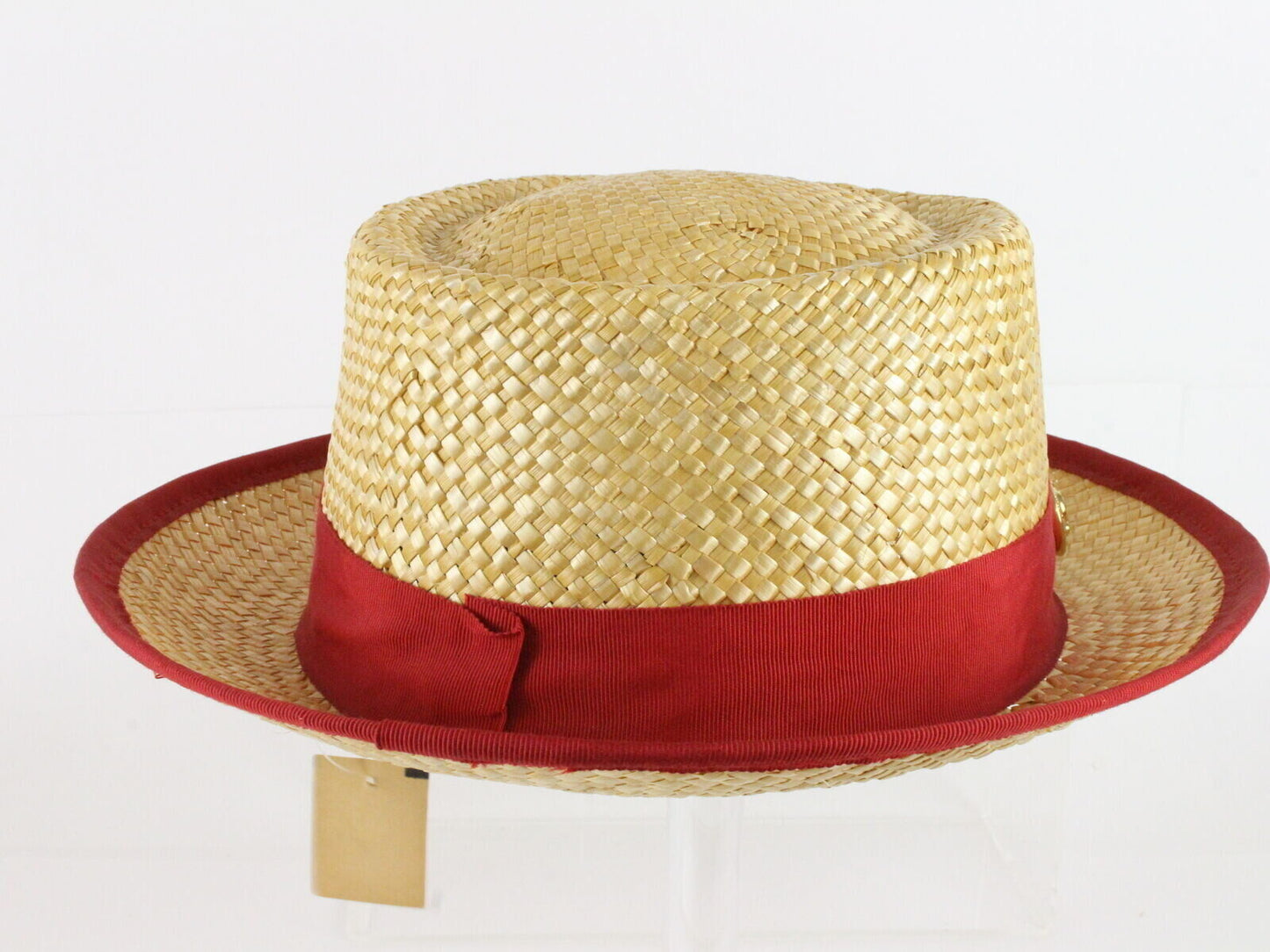 Sonni California Ladies Summer Hat Straw Red 7 1/8 57cm