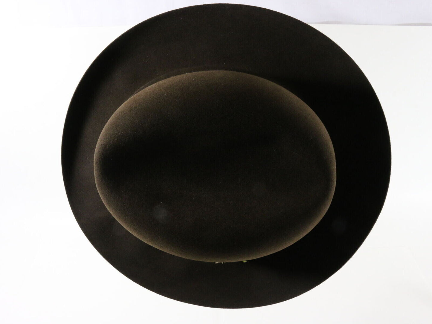 Vintage Royal Biltmore Homburg Black Oak Felt 54 6 3/4 Top Hatters