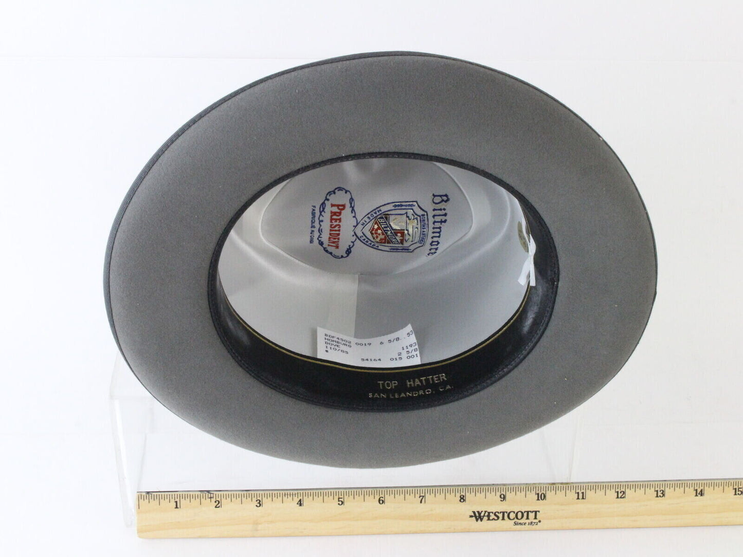 vintage hat, fedora, homburg, biltmore