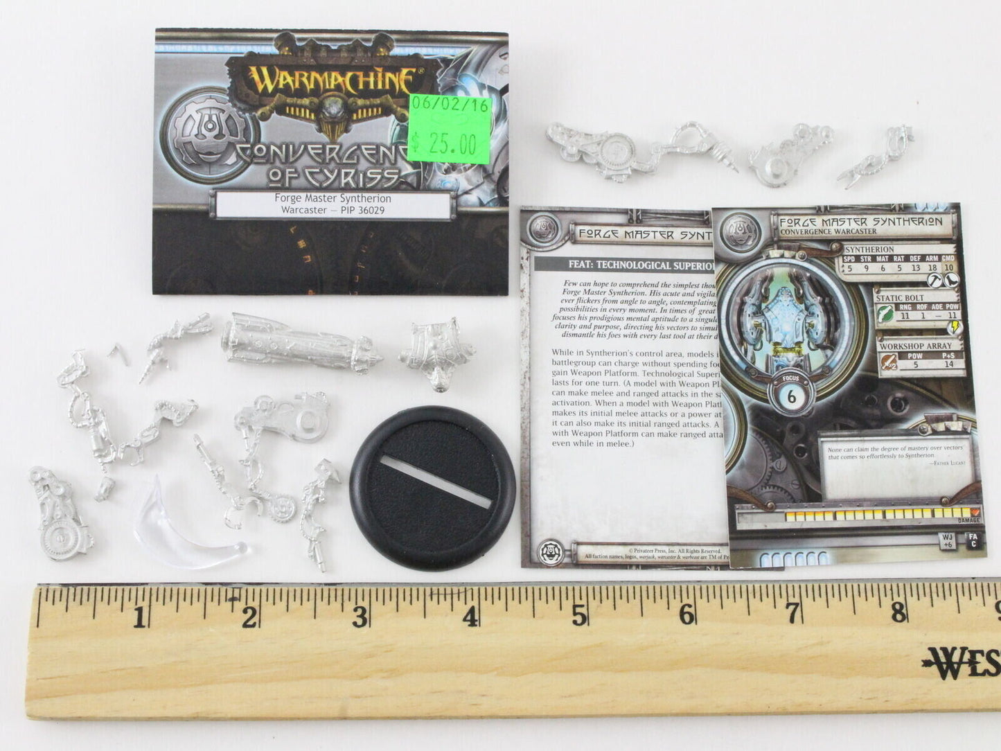 Warmachine Convergence Of Cyriss Forge Master Syntherion Warcaster PIP36029