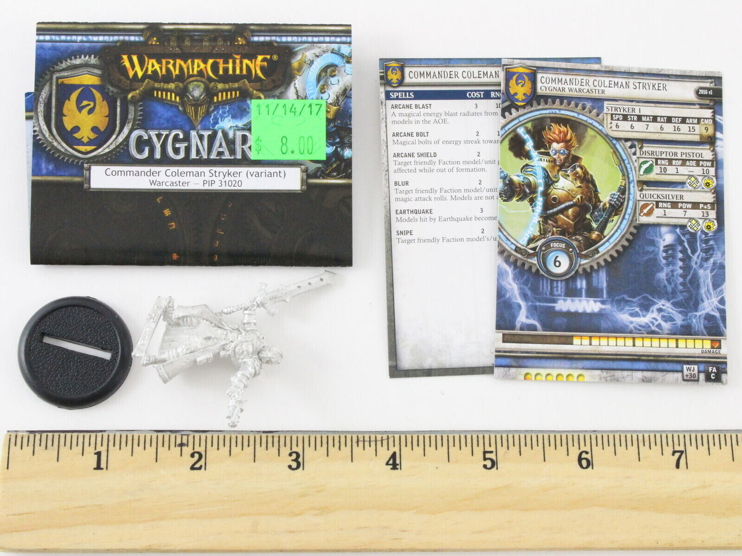 Warmachine Cygnar Commander Coleman Stryker Variant Warcaster PIP31020