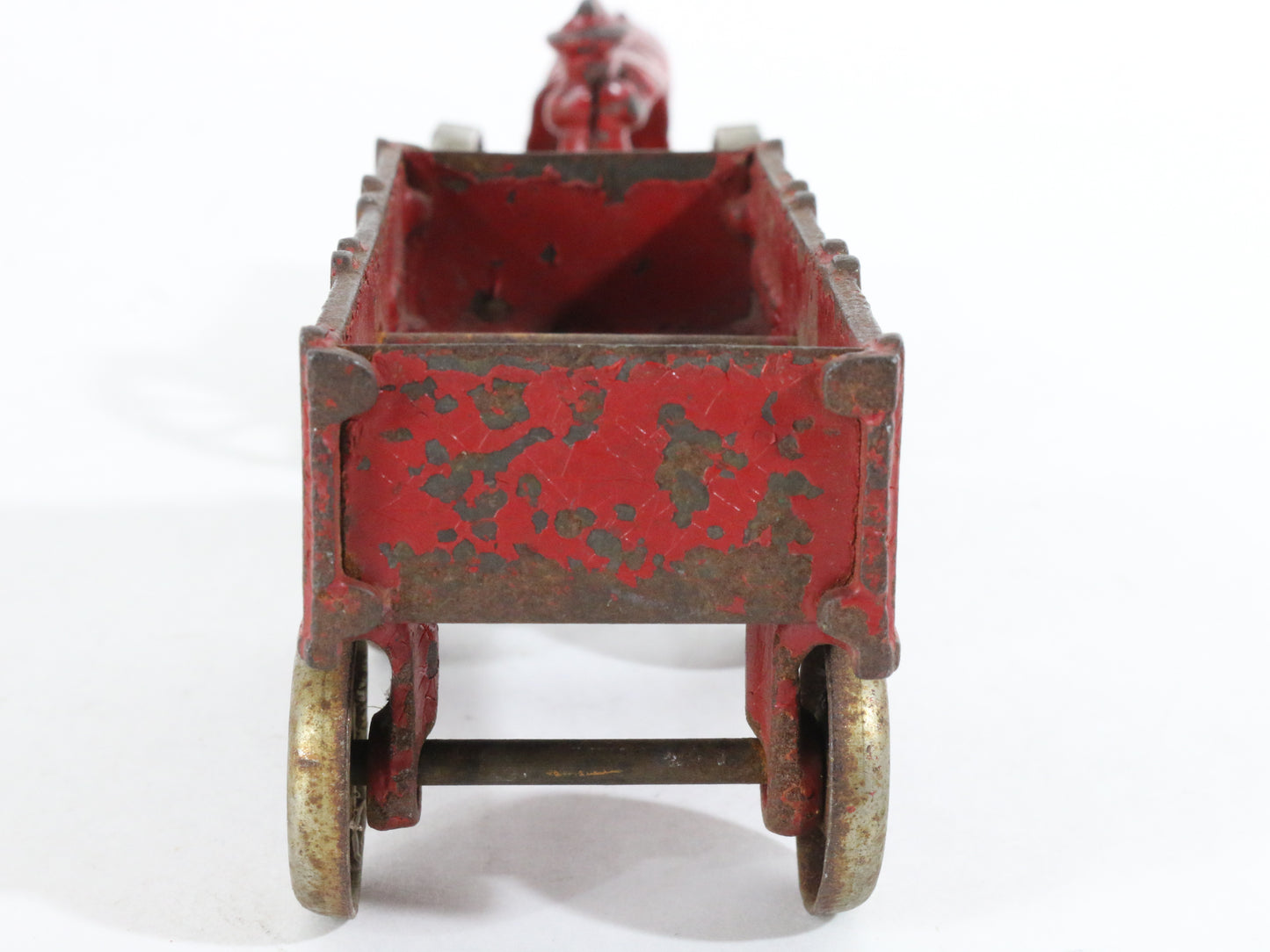 Vintage Red Arcade Cast Iron Tractor & Trailer 288 Model Farm Equipment