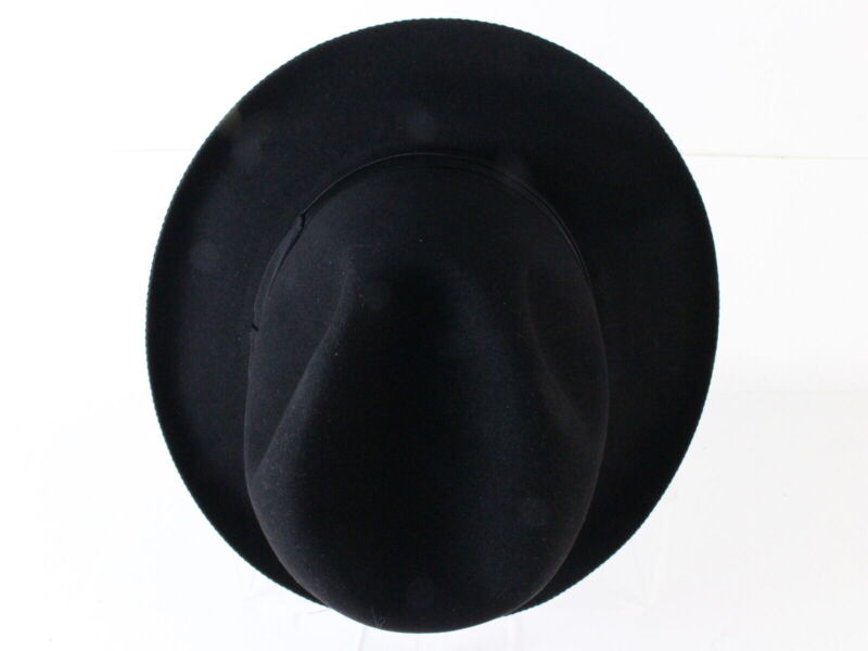 Borsalino Alessandria Como Mens Black Felt Fedora MADE ITALY MULTIPLE SIZES