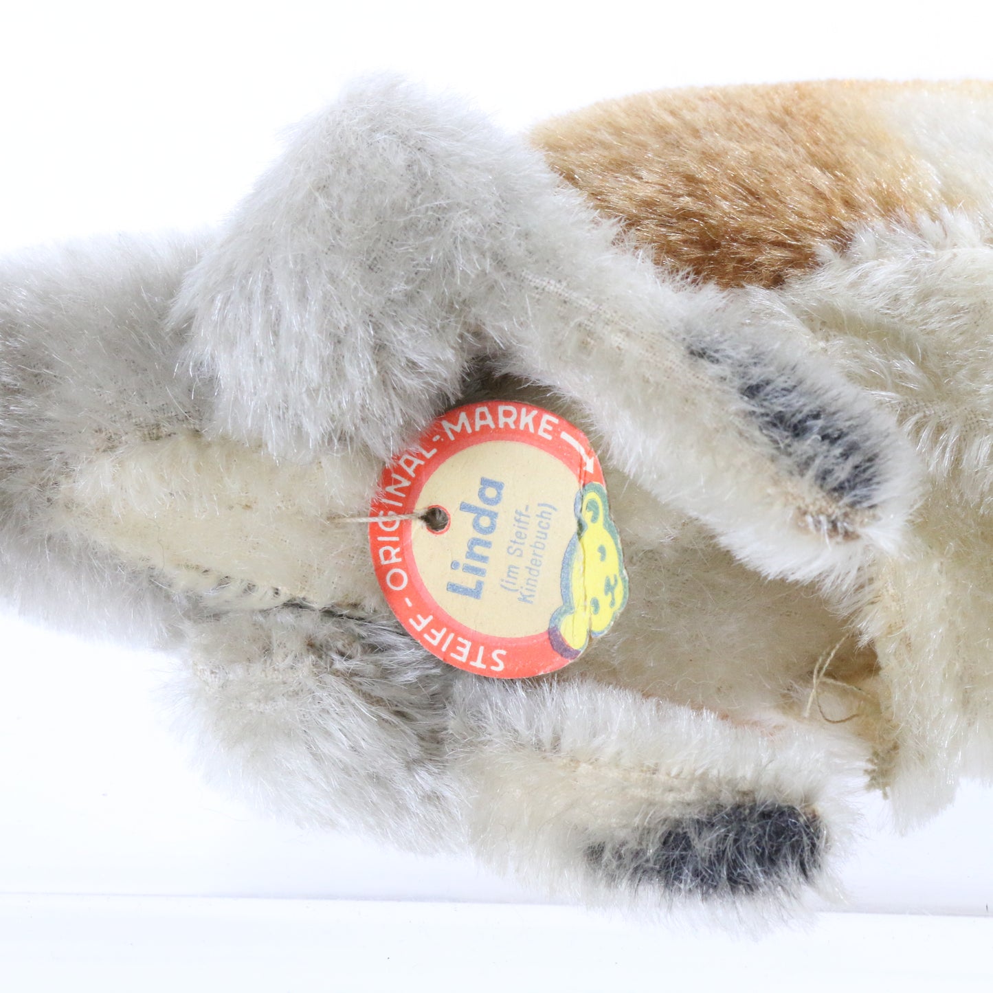 Vintage Steiff Large Mohair Linda Kangaroo Germany W/ Tag Stuffed Animal