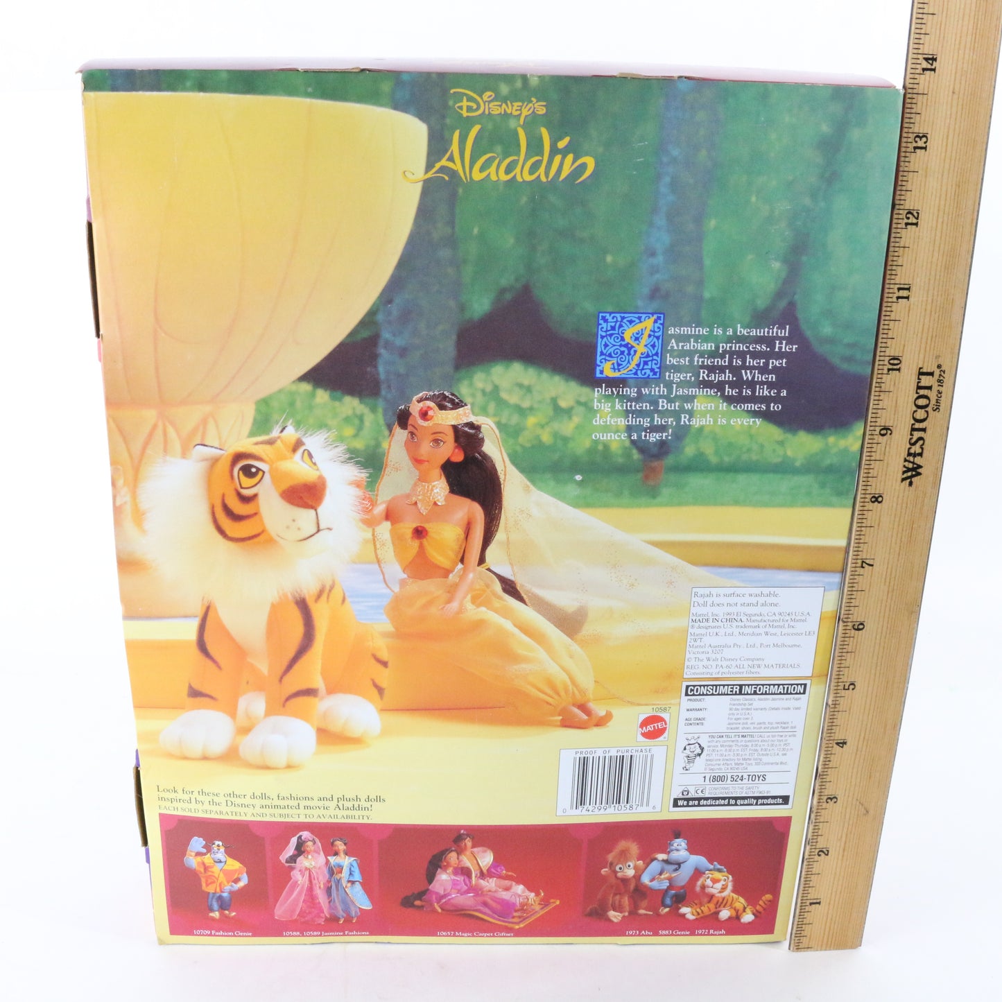 Disney's Aladdin Jasmine & Rajah Friendship Set 1993 Mattel 10587 SEALED