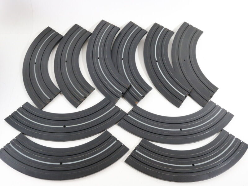 Large Lot Of 69 1/4 Section 9" Radius Curved Track Aurora HO Slot Car