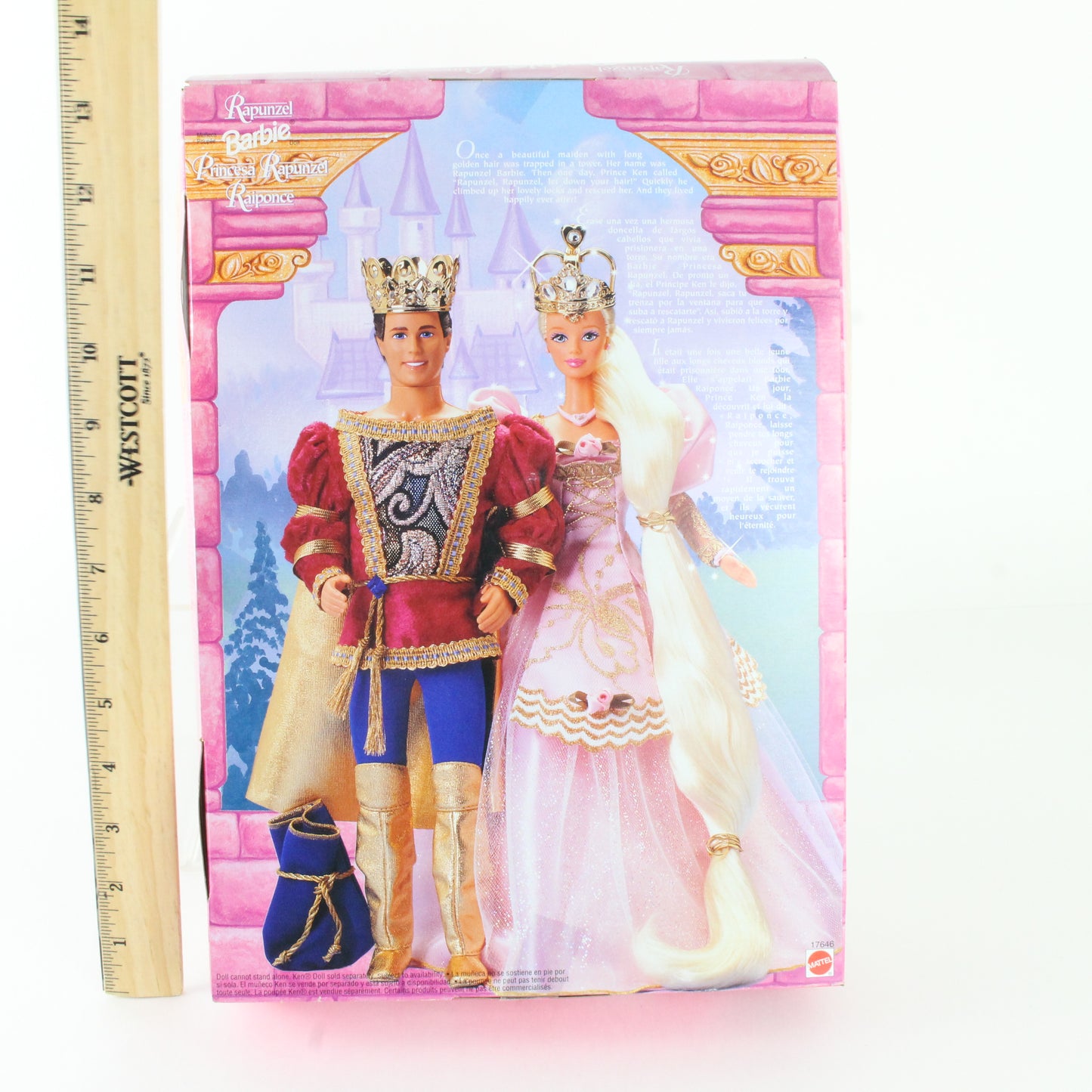 Rapunzel Barbie Blonde W/ Pink Gown Mattel 17646 Foreign Release