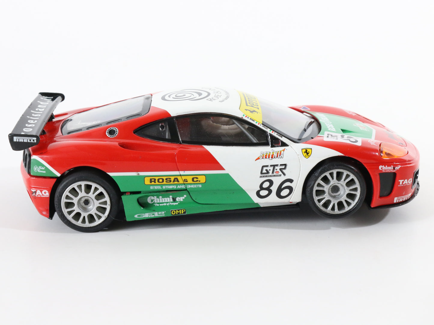 Ferrari 360 GTC #86 Rose Island SCX Digital 1:32 Slot Car