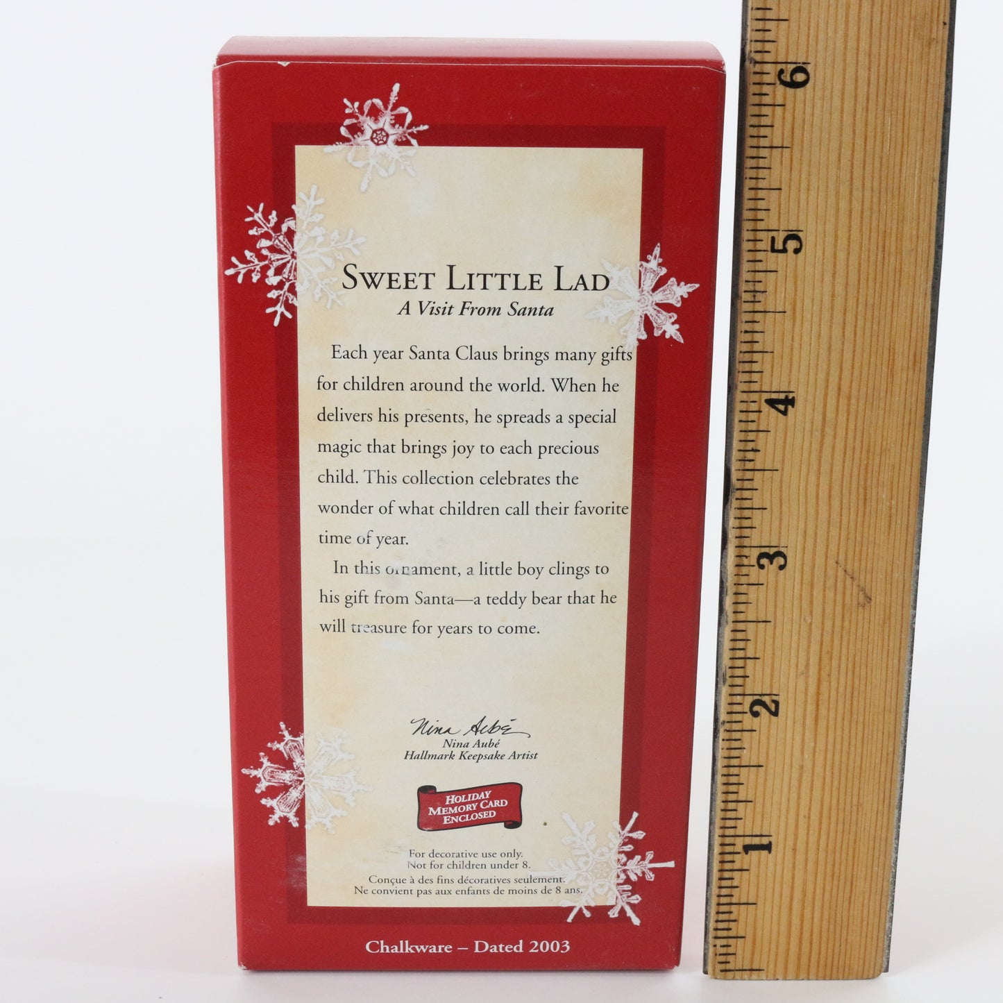 Hallmark Keepsake Sweet Little Lad Visit From Santa Christmas XMAS Ornament 2003