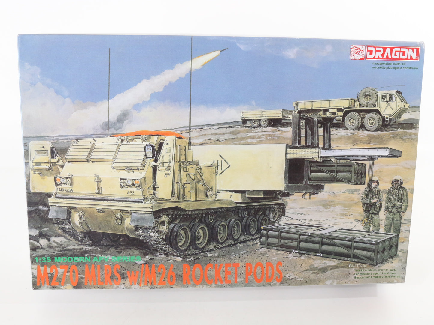 M270 Mlrs M26 Rocket Rods Modern ARV Series Dragon 1:35 3523 Military Model Kit