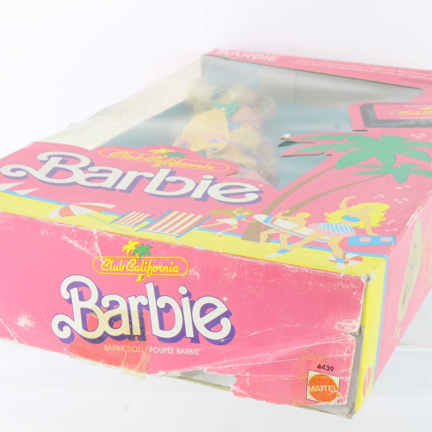 Club California Barbie Blonde W/ Yellow Outfit And Cassette Tape Mattel 4439