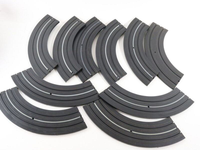 Large Lot Of 69 1/4 Section 9" Radius Curved Track Aurora HO Slot Car