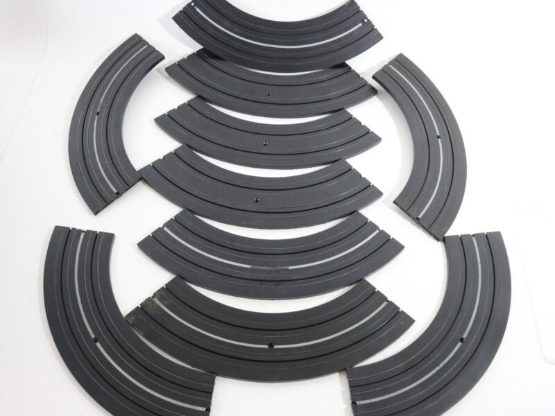 Large Lot Of 69 1/4 Section 9" Radius Curved Track Aurora HO Slot Car