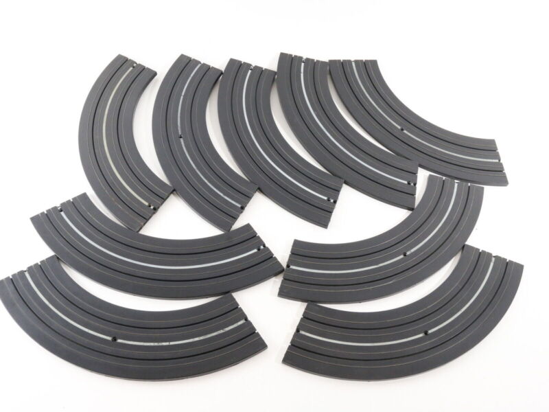 Large Lot Of 69 1/4 Section 9" Radius Curved Track Aurora HO Slot Car