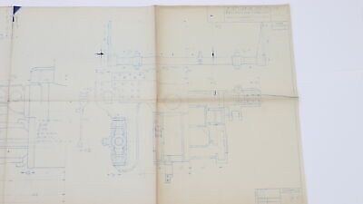 Pilliod Baker Locomotive Vale Gear Arrangement Train Blueprint 10-r-933 1931 47"