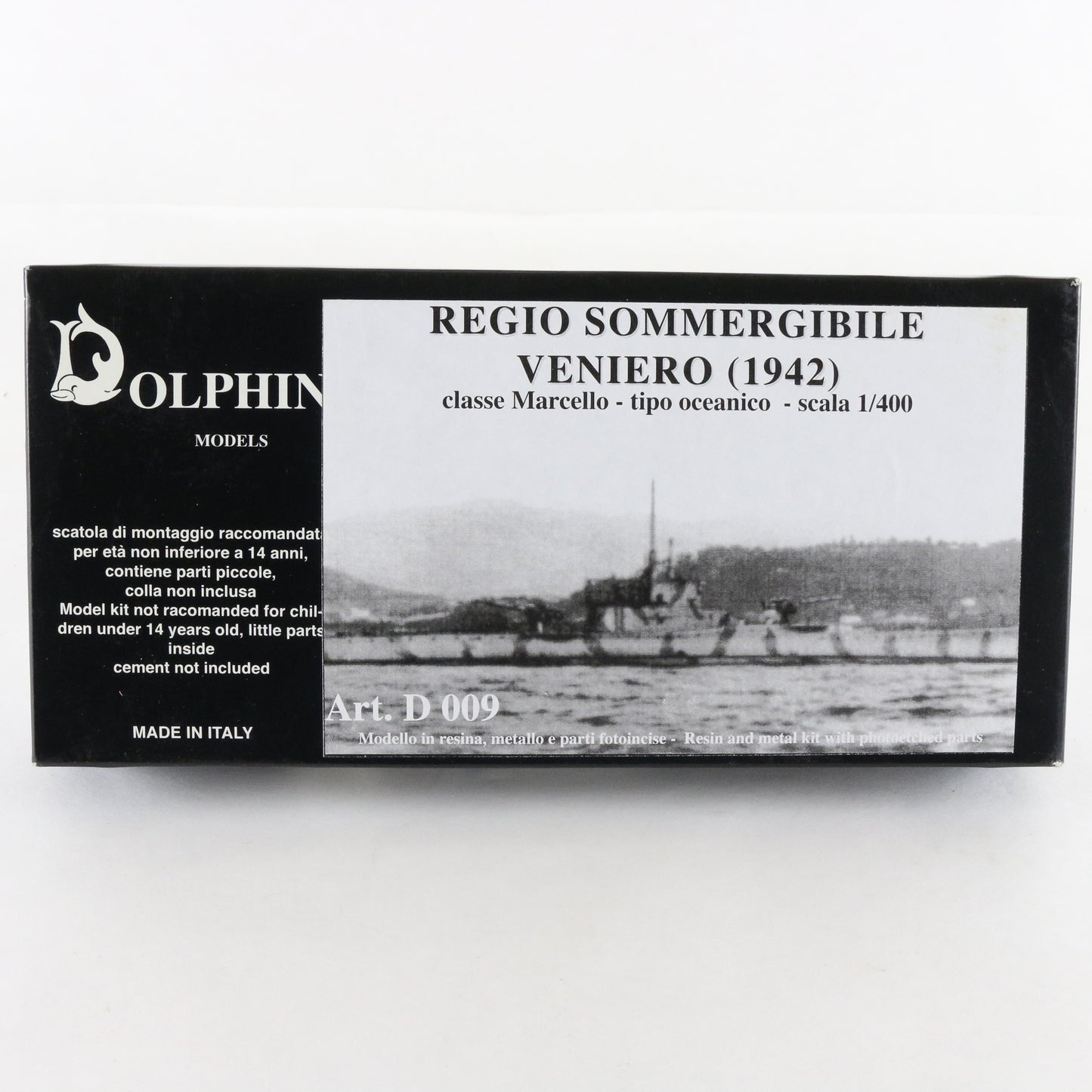 Regia Sommergibile Veniero 1942 Dolphin 1:400 Submarine Resin Kit