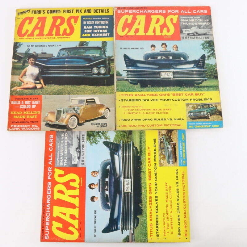 Lot Of 5 Cars January March May 1960 Vintage Car Magazines