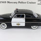 1949 Mercury Police Cruiser Black White Danbury Mint 1:24 Diecast Model Car