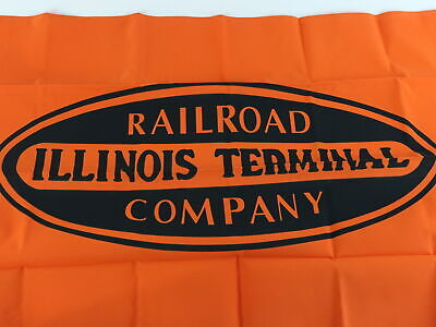Illinois Terminal Railroad Orange Black Train Flag 2x3 USA