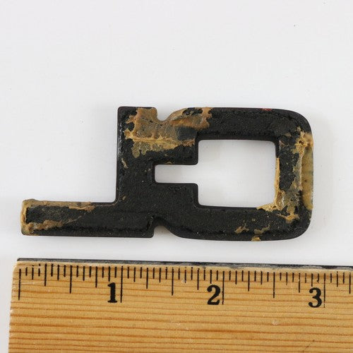 Vintage Chevy? CL Black & Red Plastic Emblem Badge 2.75"