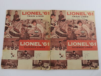 Lot Of 2 Vintage Lionel Train & Science Lines Catalogs 1961