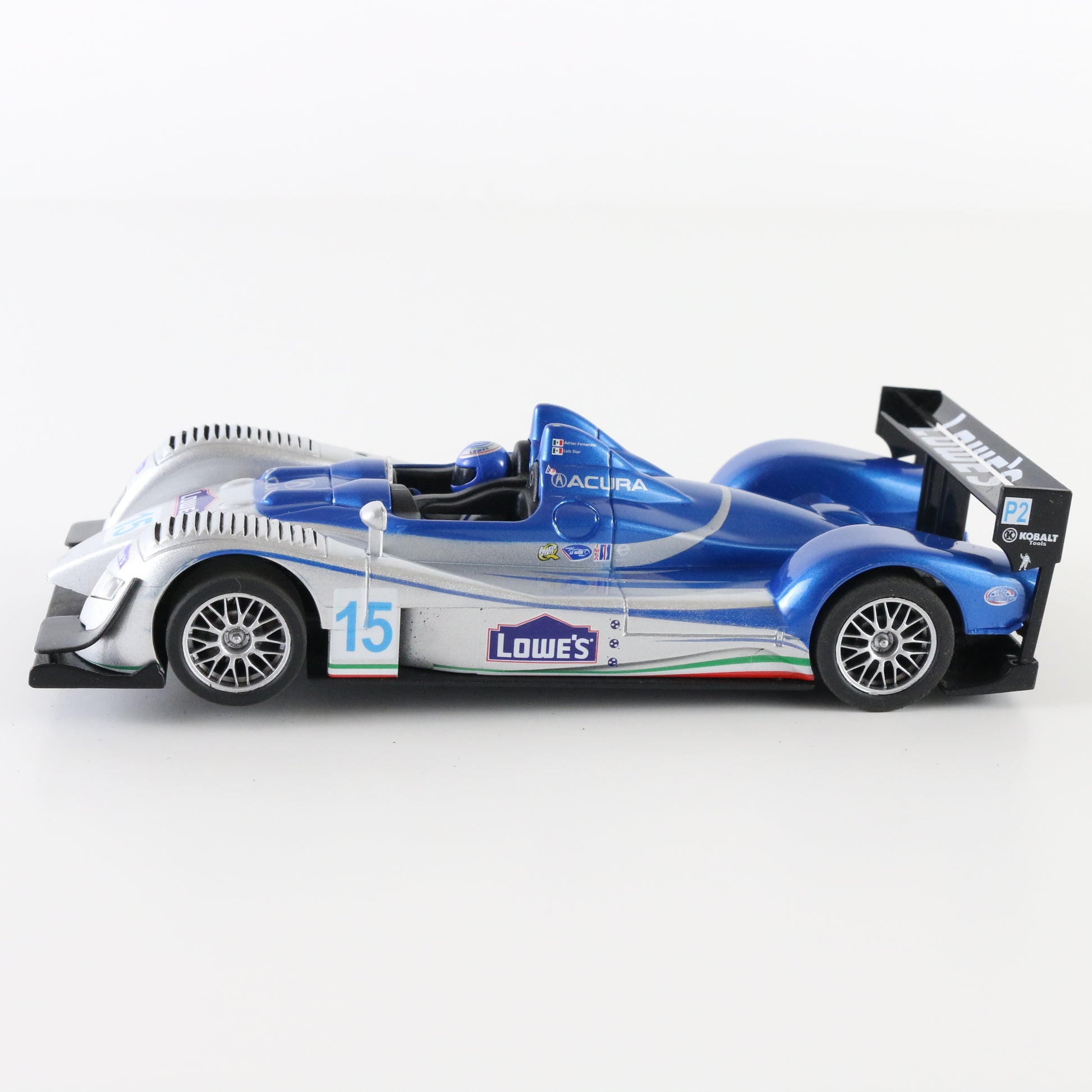 Ninco Acura LMP Lowe’s Fernandez #15 blue silver 1:32 slot car