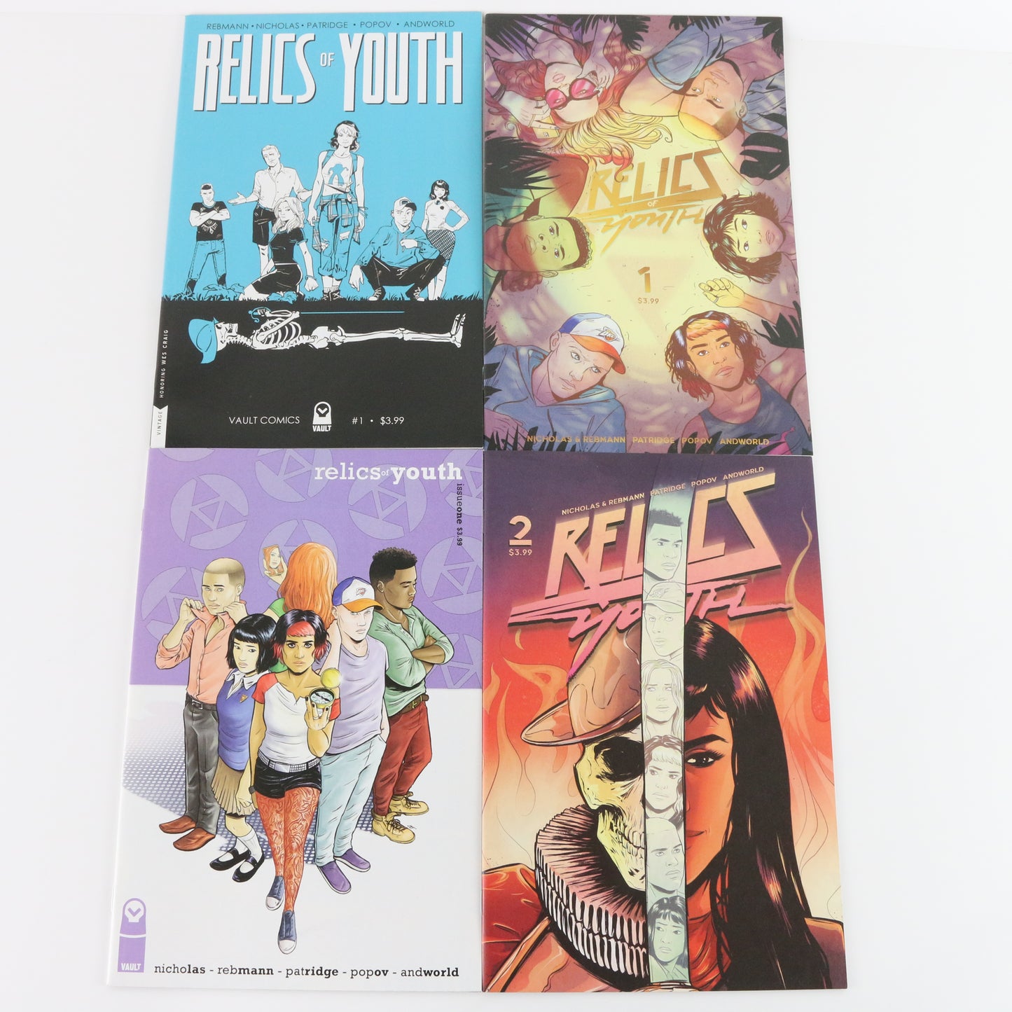 Lot Of 6 Relics Of Youth #1-3 Multi Variant Vault NM Unread Comics