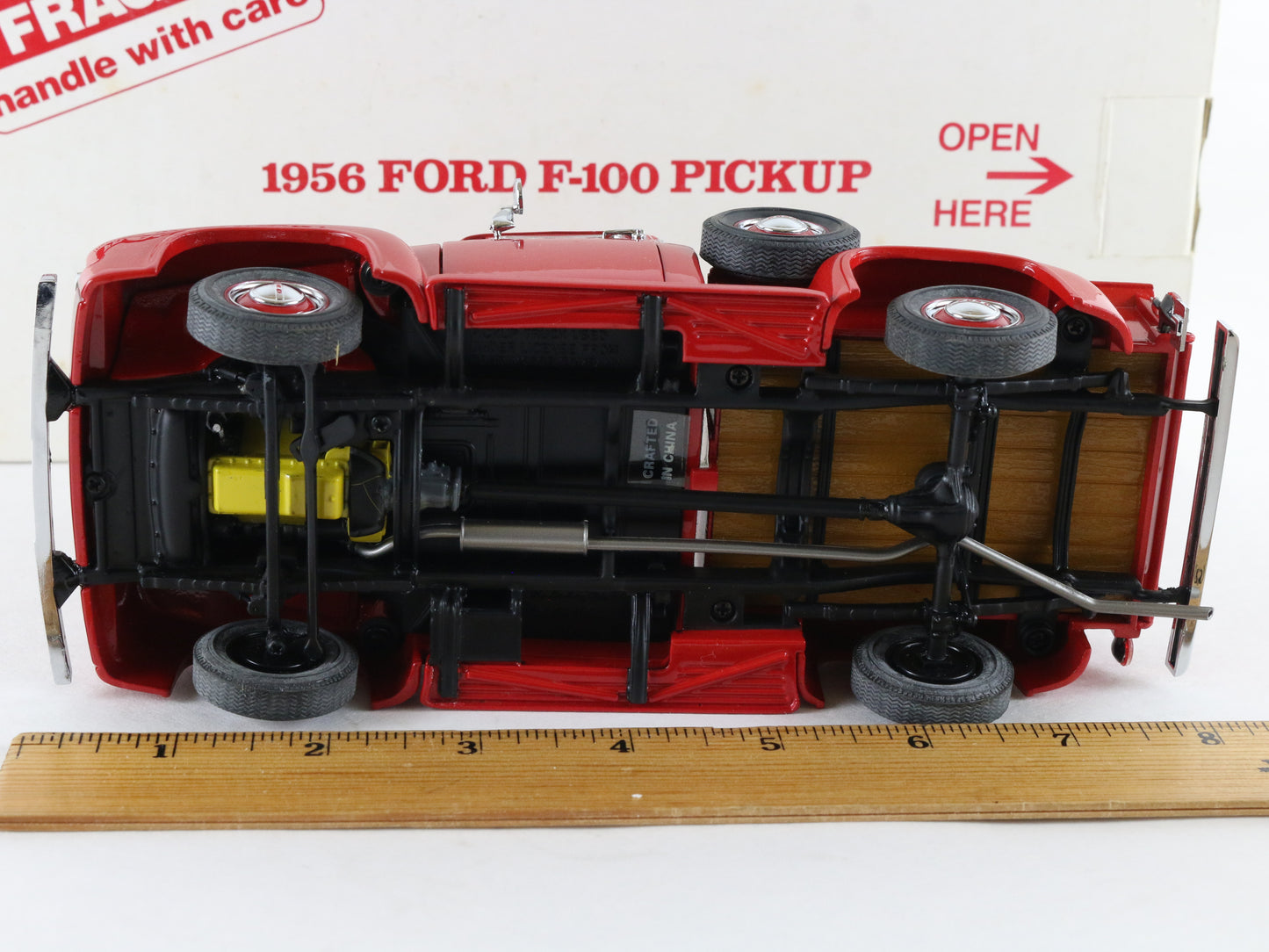 1956 Ford F-100 Half-Ton Pickup Truck Red Danbury Mint 1:24 Diecast Model Car
