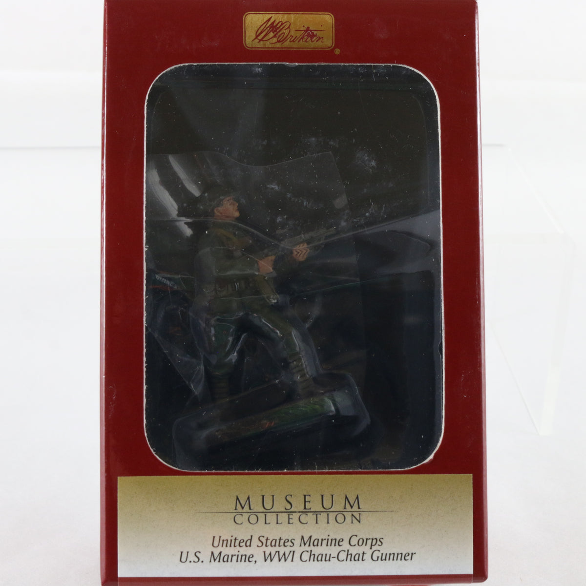 USMC Marine WW1 Chau-Chat Gunner Soldier Britains 1:30 10043 Metal Figure