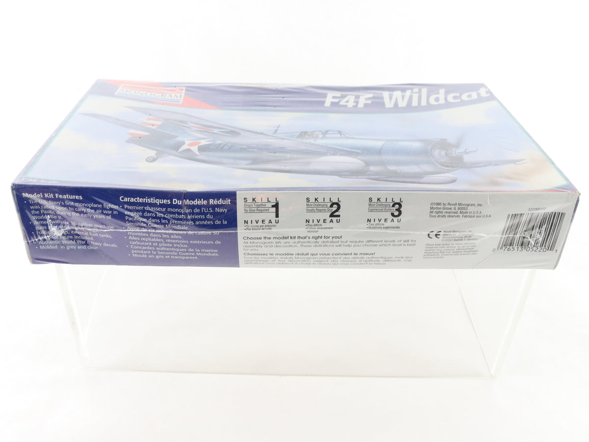 F4F Wildcat Grumman Fighter Plane Monogram 1:48 5220 Sealed Model Kit